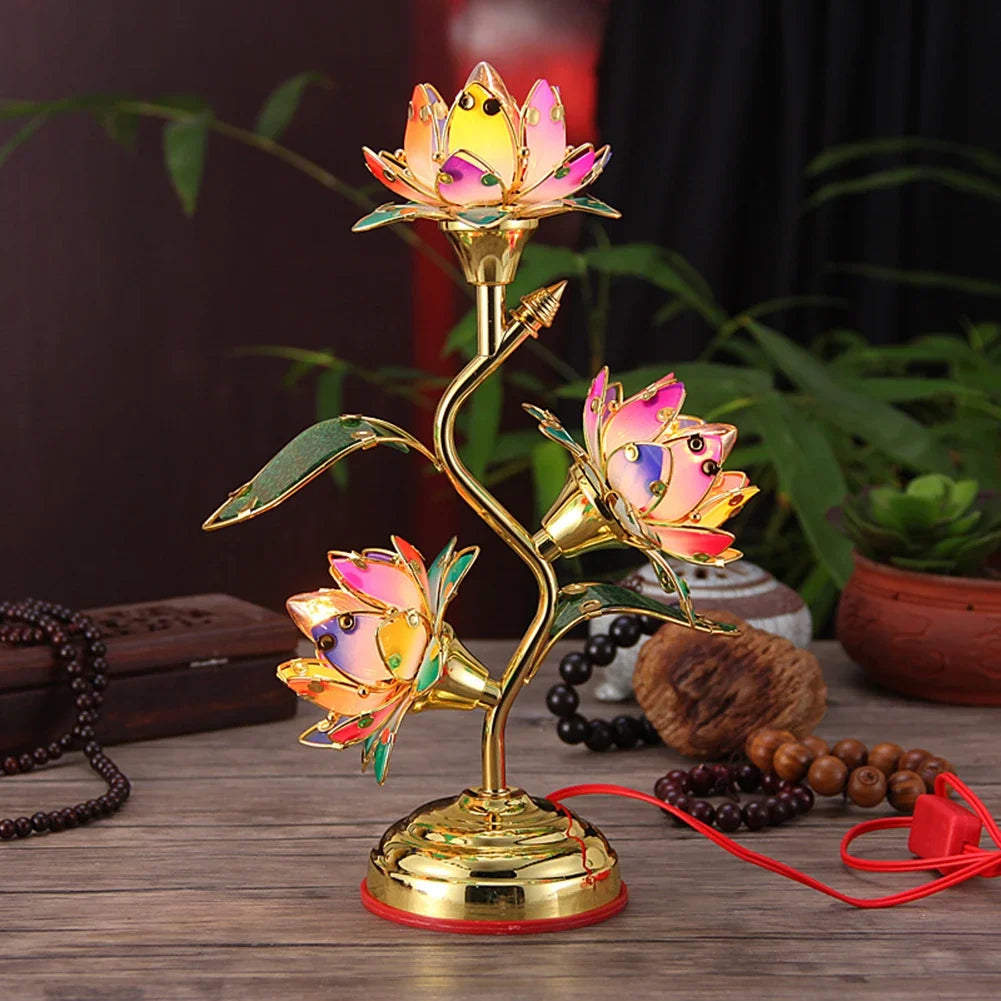 Electric Lotus Lamp | Color-Changing LED Decorative Table Light