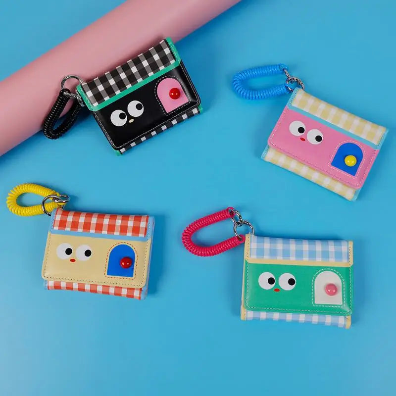 Women's Cartoon PU Leather Short Wallet – Card & Coin Holder