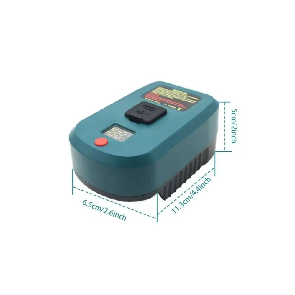 65W Battery Adapter USB-C & QC3.0 Charger for 18V/20V Tools
