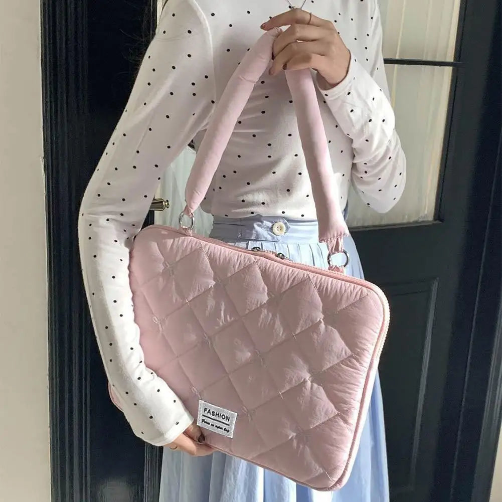 15" Cute Bow Laptop Sleeve Bag – Portable Notebook Case Women
