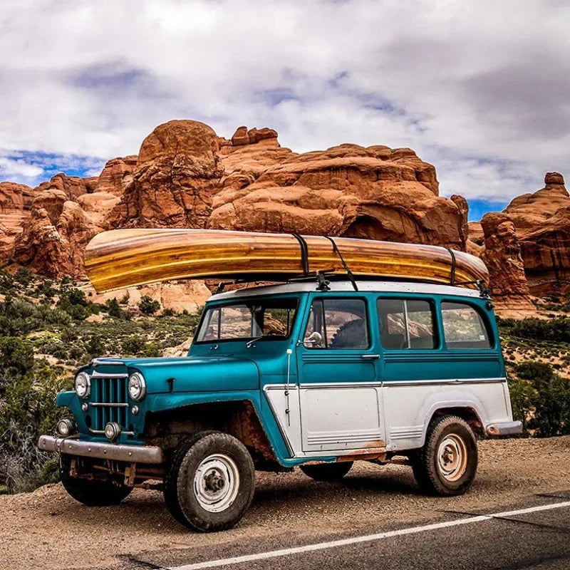 Heavy-Duty Kayak & Roof Rack Straps – Surfboard & Bike