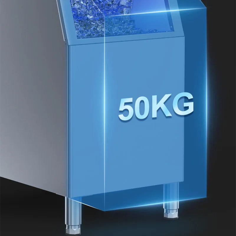 Commercial Ice Maker 250KG/Day | 50KG Bin | Self-Cleaning