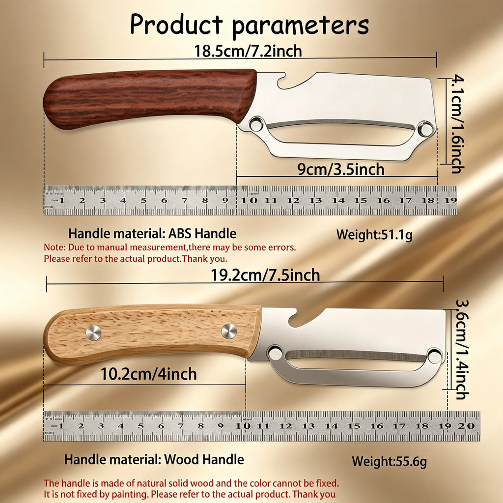Stainless Steel Fruit & Vegetable Peeler Knife – Multi-Use