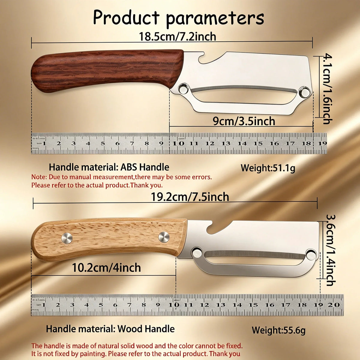 Stainless Steel Fruit & Vegetable Peeler Knife – Multi-Use
