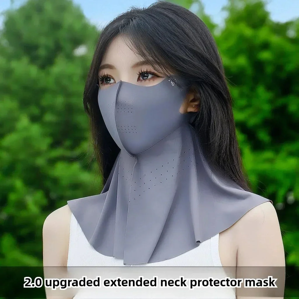Women's UPF 50+ Sun Face Mask & Neck Cover | Cooling UV Shield