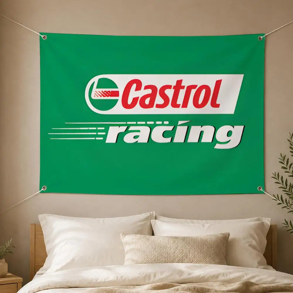 Castrol Automotive Flag Banner – Indoor & Outdoor Wall Decor