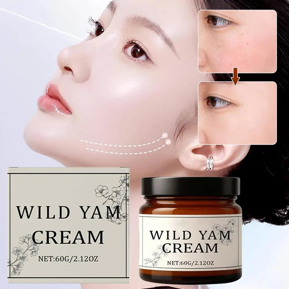 Wild Yam Cream Moisturizing Face Body Lotion Care Even Luminous Skin