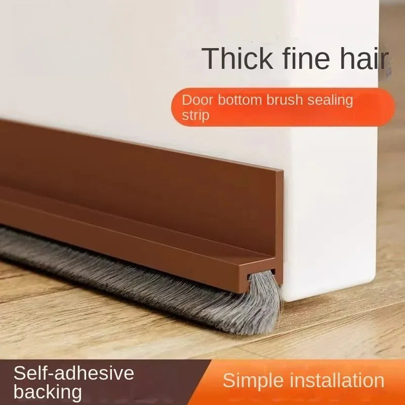 Self-Adhesive Brush Door Seal Strip – Soundproof & Insect Proof