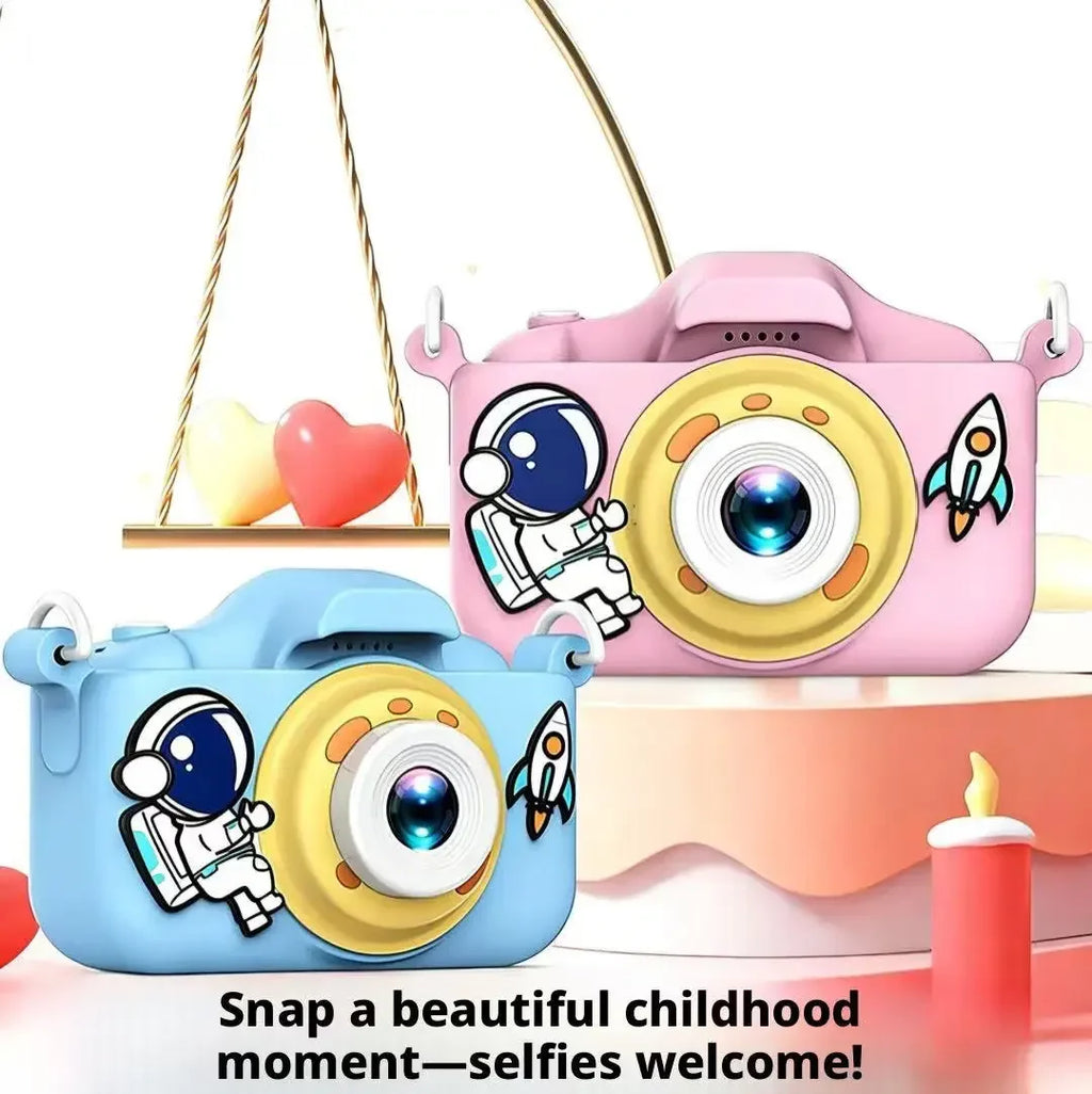Kids HD Dual Lens 1080P Camera Toy with Games & Music