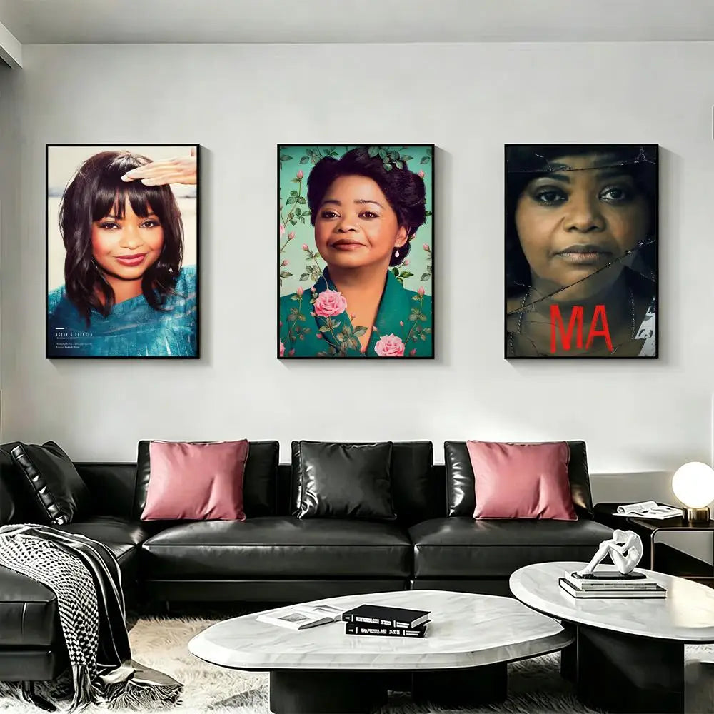 Octavia Spencer HD Art Poster – Waterproof Sticky Wall Decor