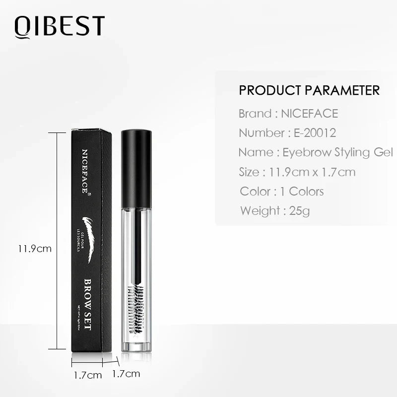 QiBest Transparent Eyebrow Gel – Waterproof 3D Brow Soap
