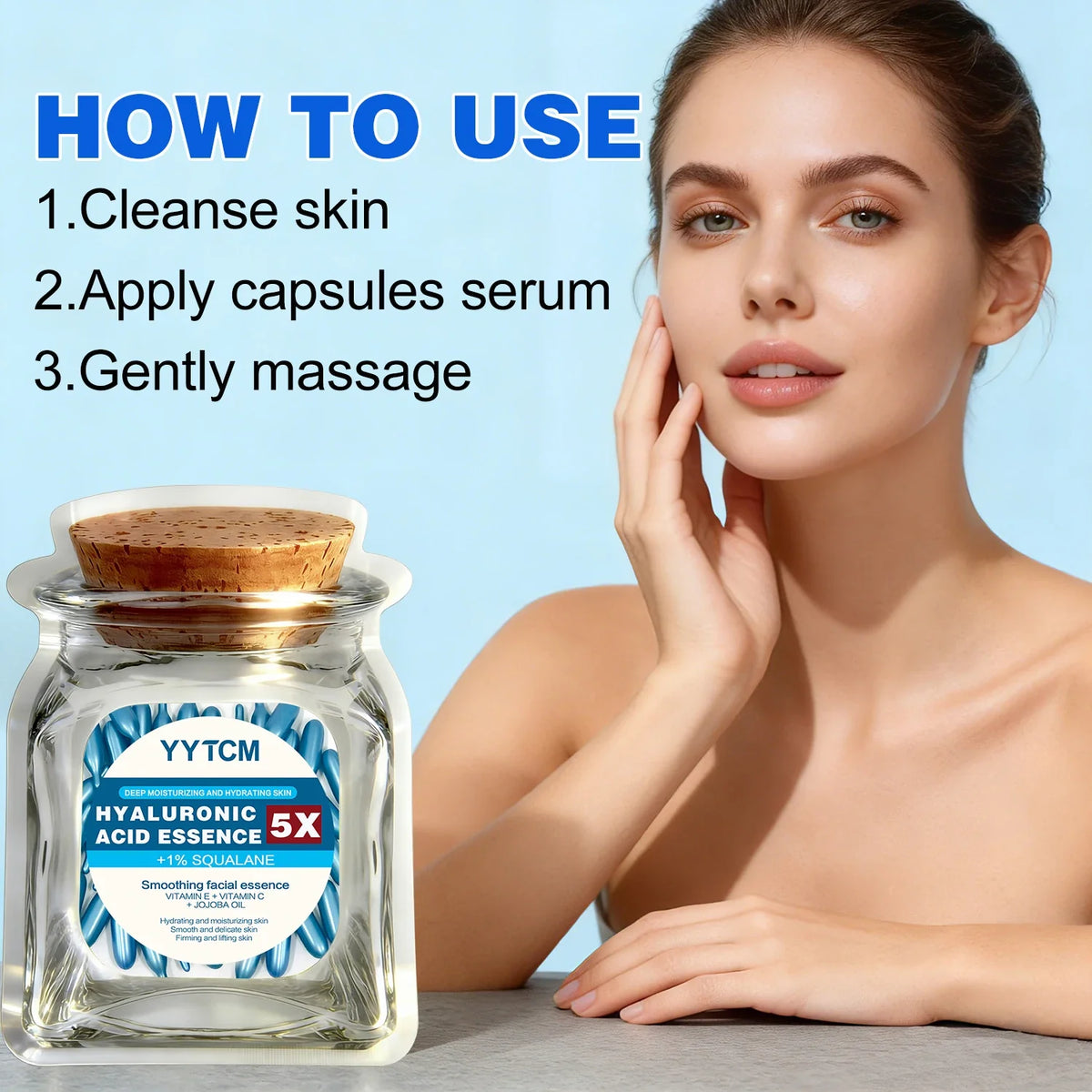 Hyaluronic Acid Deep Moisturizing Capsule Essence Brightening Skin 18