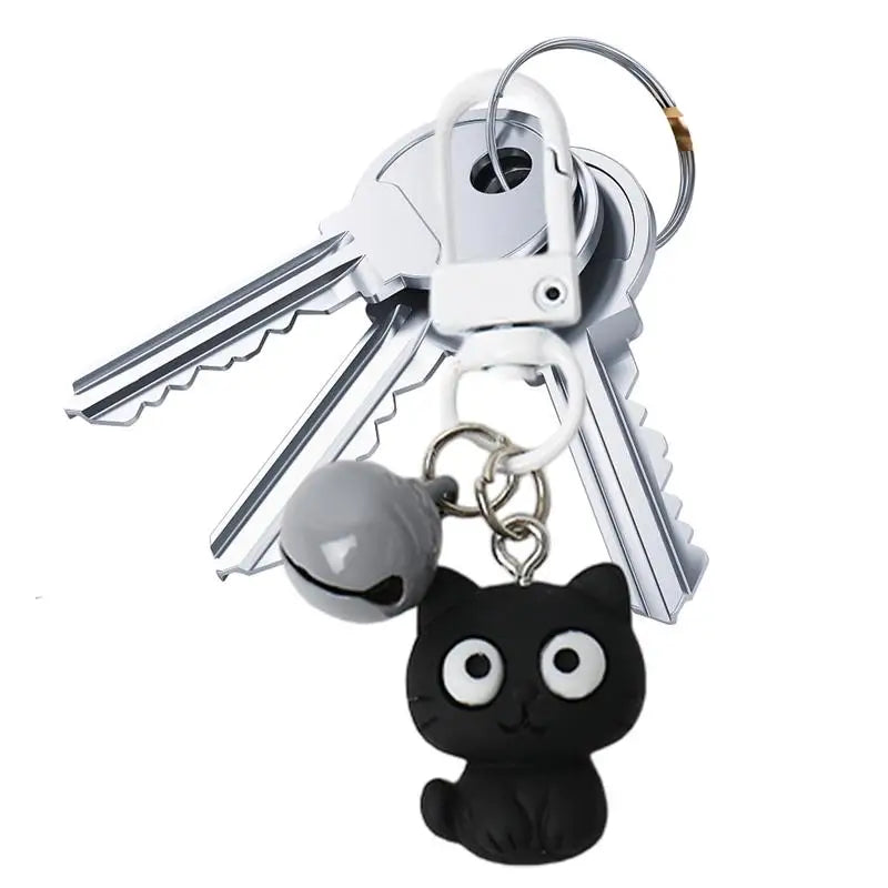Cat Key Rings Car Keys Black White Keychain Charm Keyring Pendant