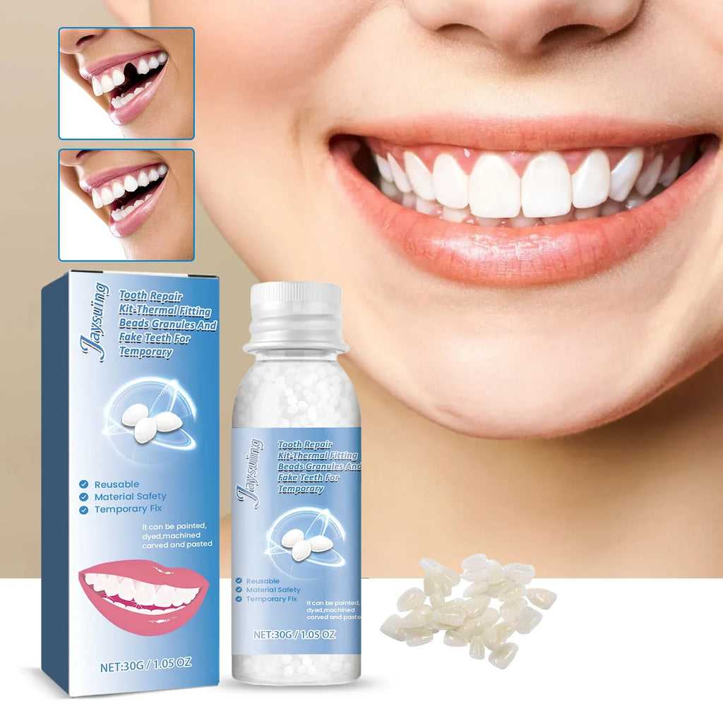 Jaysuing 30g Moldable Temporary Tooth Repair Gel Kit