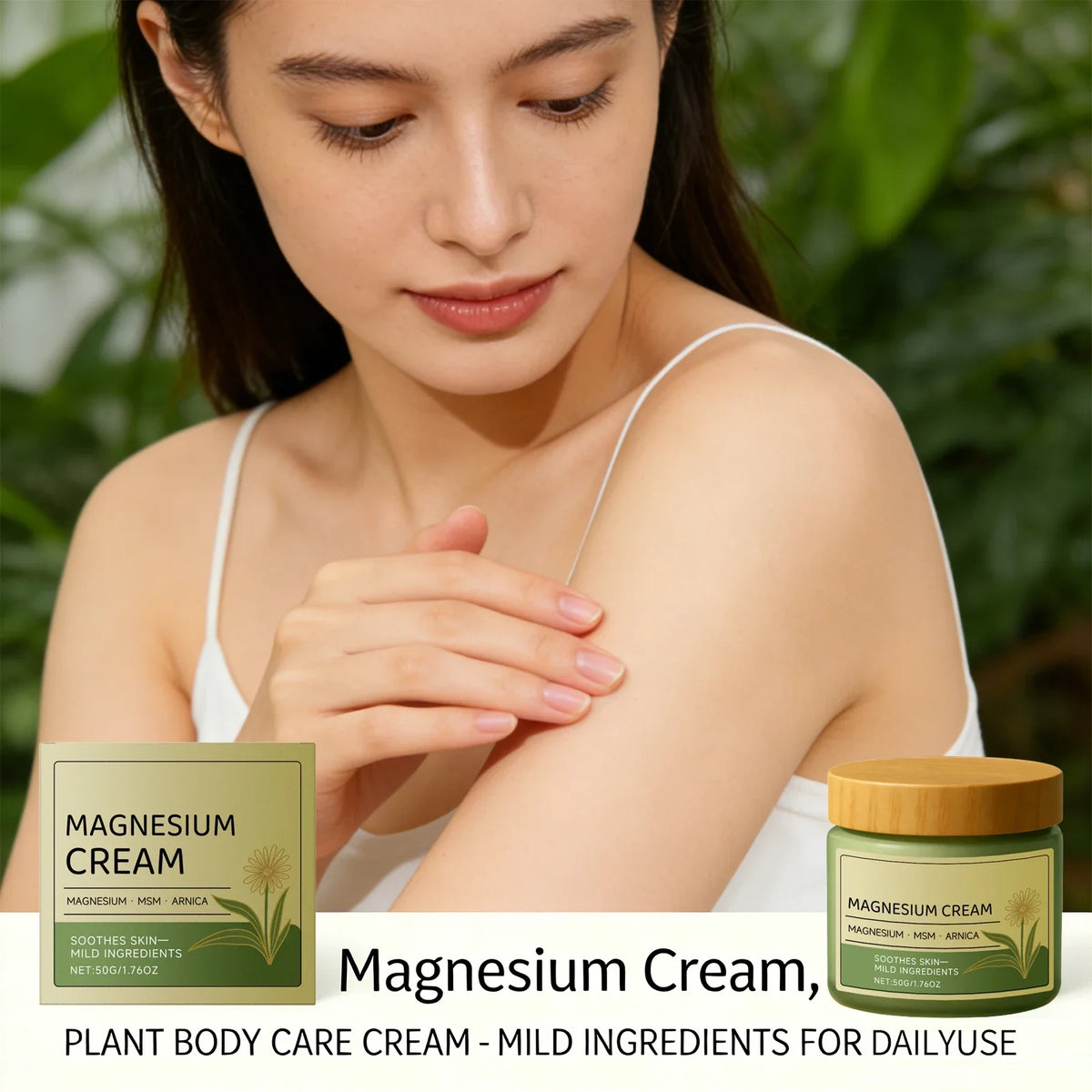 Magnesium Cream Reduce Redness Soothing Skin Relief Muscle Tension