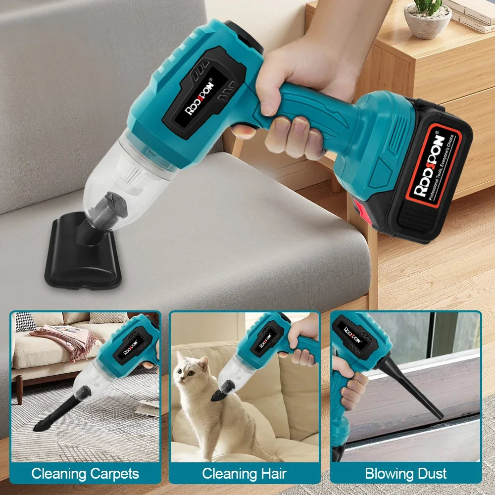Cordless Handheld Car Vacuum & Blower for Makita 18V Battery
