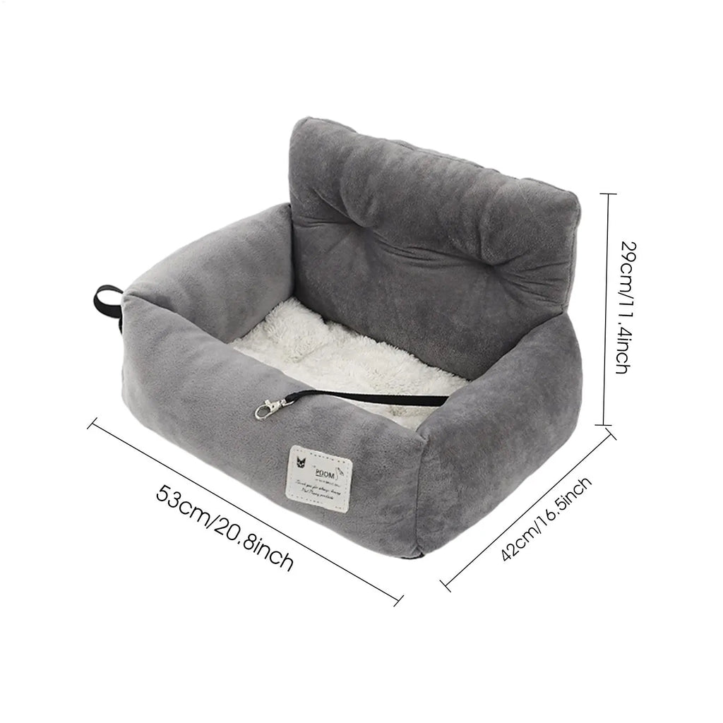 Dog Car Seat Pet Travel Booster Handle Safety Bed Dual-use Home