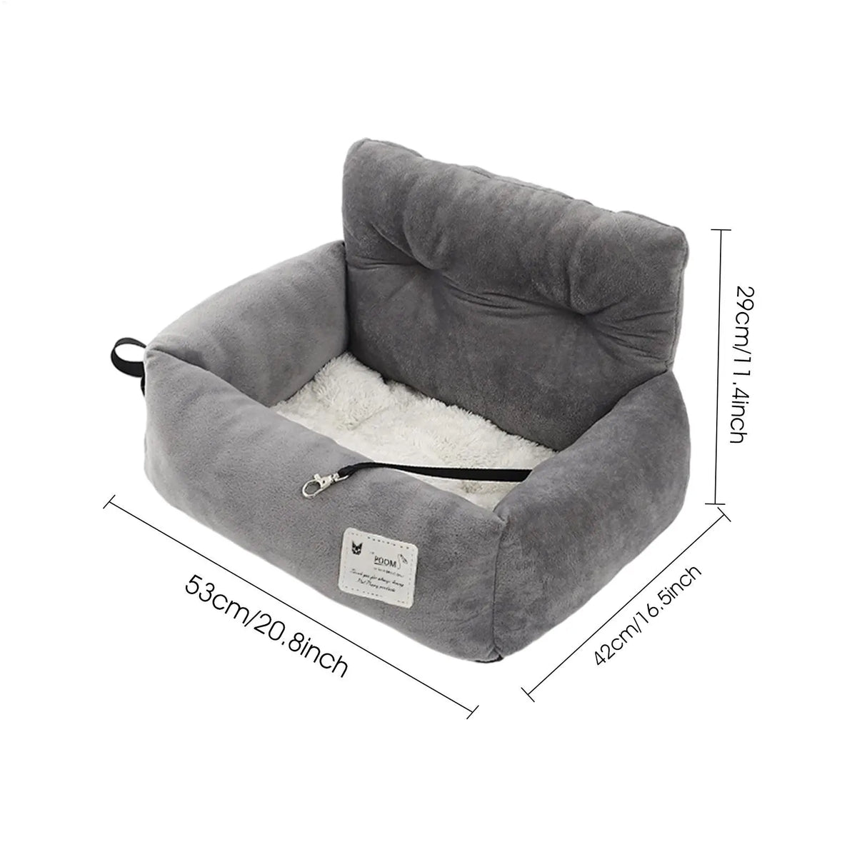 Dog Car Seat Pet Travel Booster Handle Safety Bed Dual-use Home