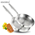 KEMORELA 5-Ply 304 Stainless Steel Frying Pan Set | 2/3 Piece
