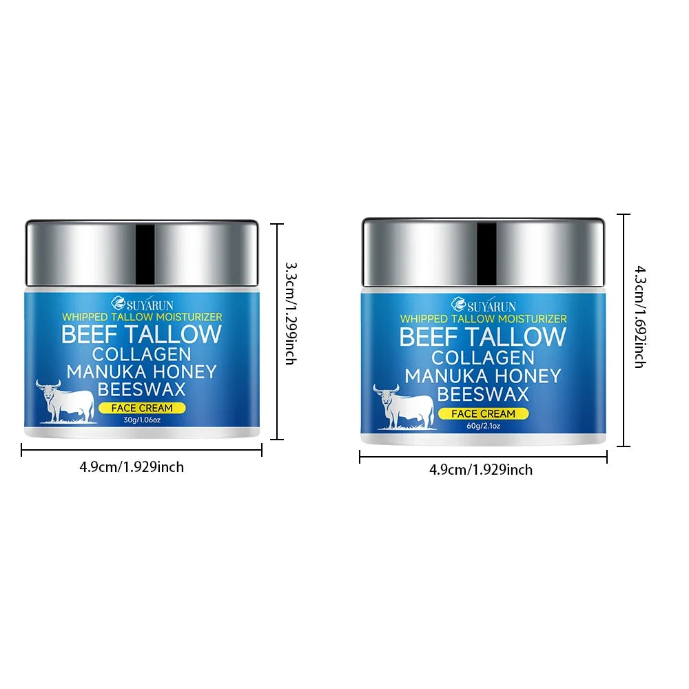 SUYARUN Tallow Face Cream | Olive Oil & Honey Moisturizer