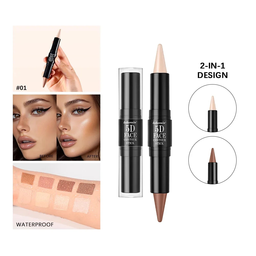 Dual-Ended Contour & Highlighter Stick | Waterproof 12-Hour