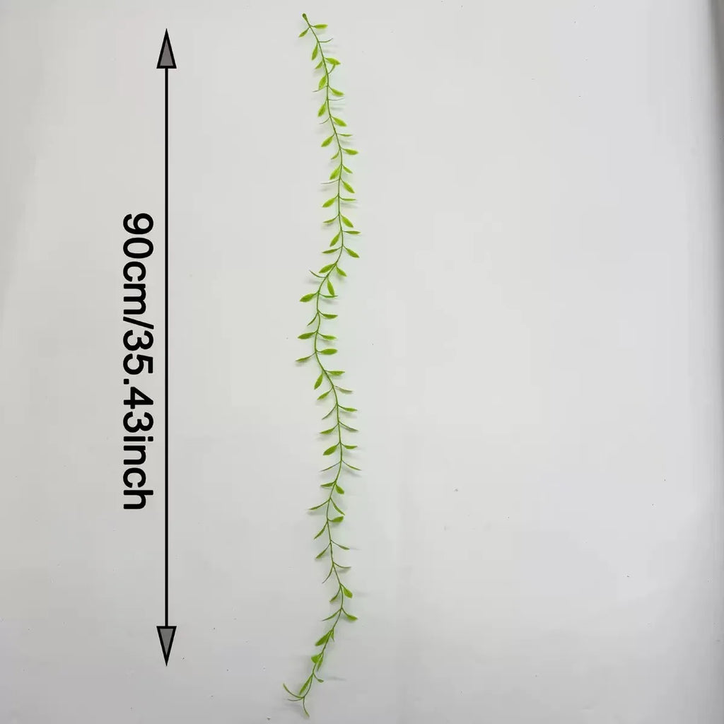 200pcs Artificial Willow Leaf Hanging Vine – Faux Greenery Décor
