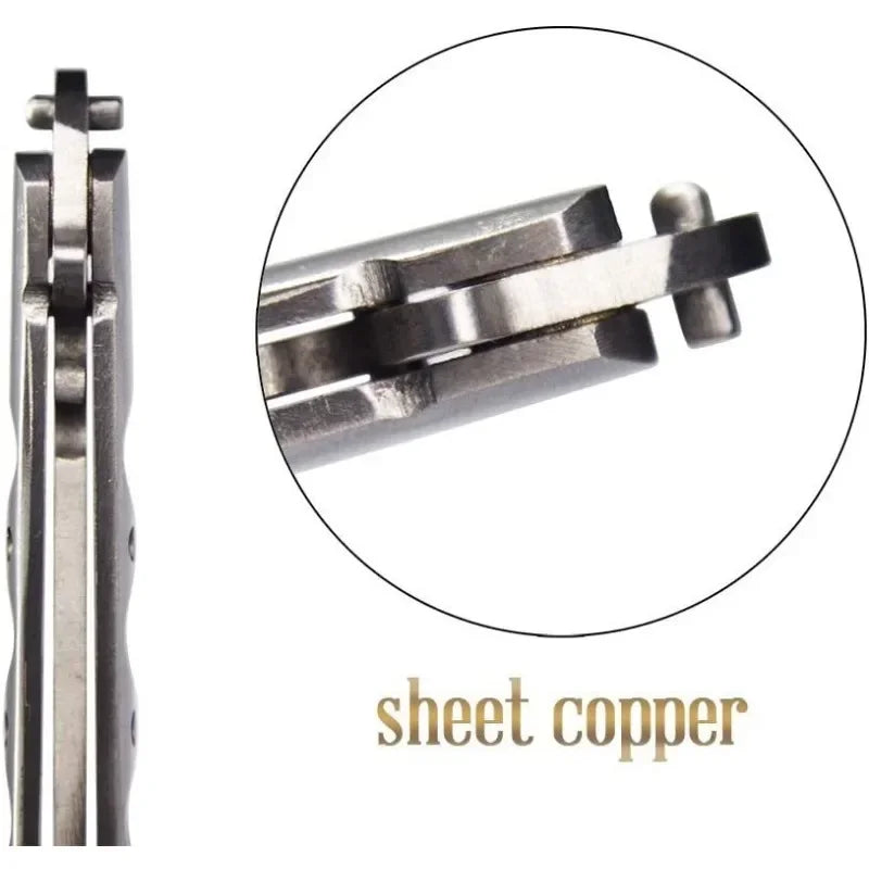 Butterfly Knife Practice Comb – Foldable Stainless Steel Balisong