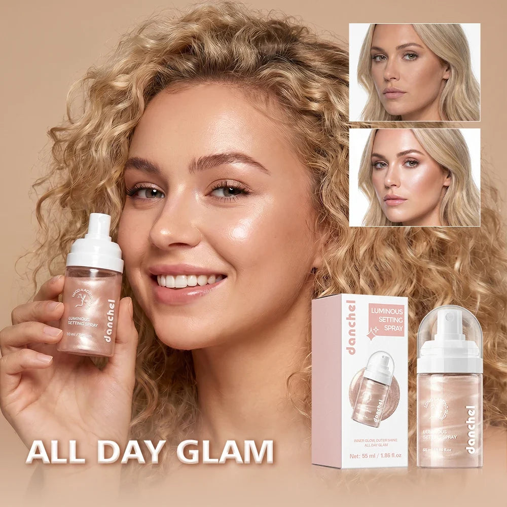 Luminous Shimmer Setting Spray – Dewy Glow & Long-Lasting