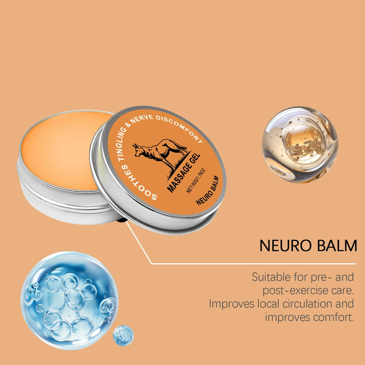 Herbal Joint Care Balm – Lavender & Ginger Massage Cream 50g