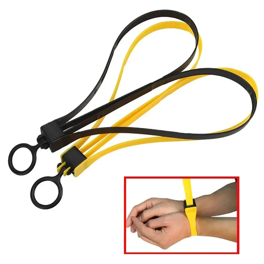 Tactical Plastic Cable Tie Strap Handcuffs War Battle Agent Police CS