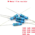 20-Pack 1W Metal Film Resistors 1% – 150R to 360R Ohm DIP