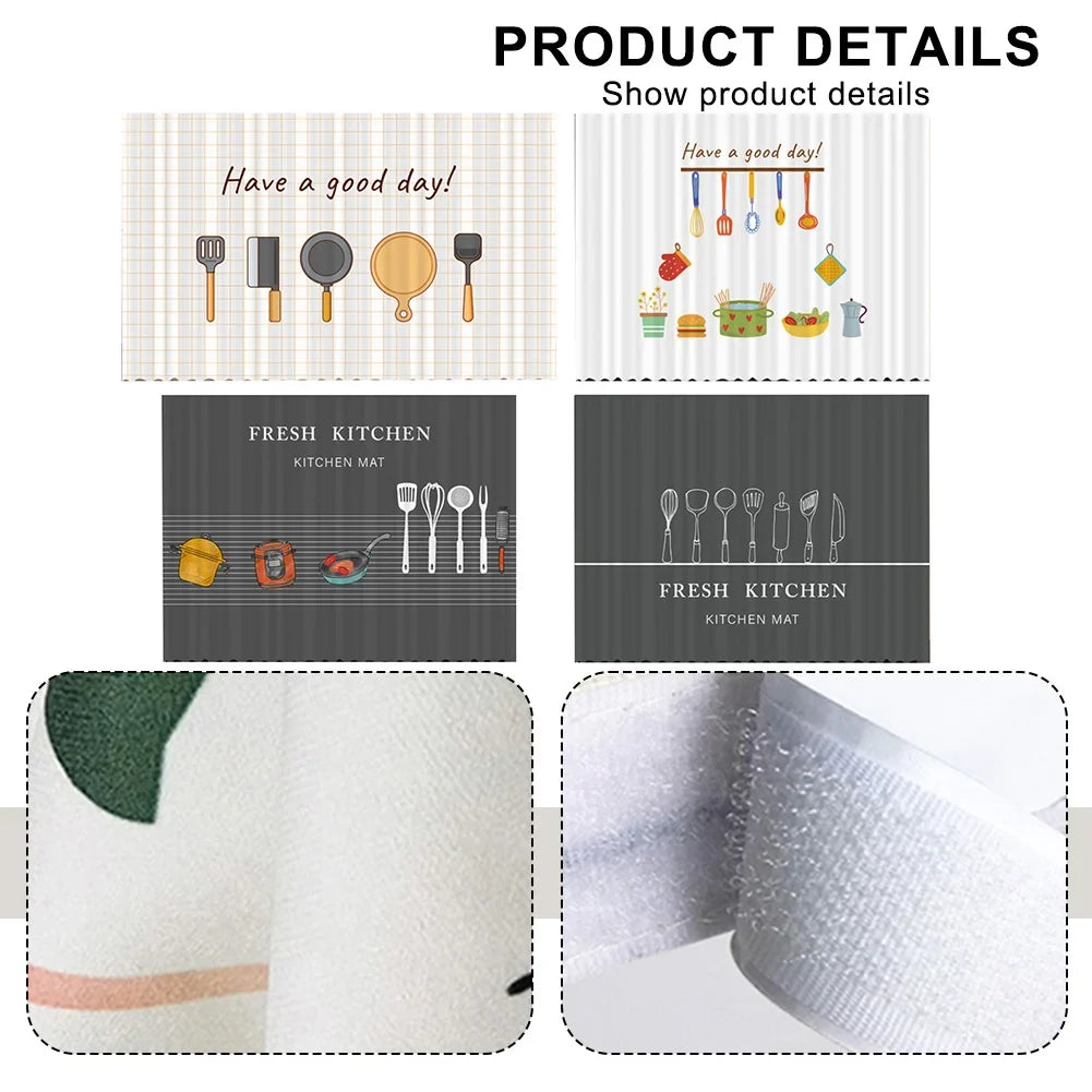 No-Drill Kitchen Cabinet Curtain – Dust & Oil Fume Cover