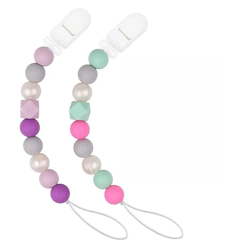 2-Pack Silicone Beaded Keychain DIY Craft Kit – Colorful Gift