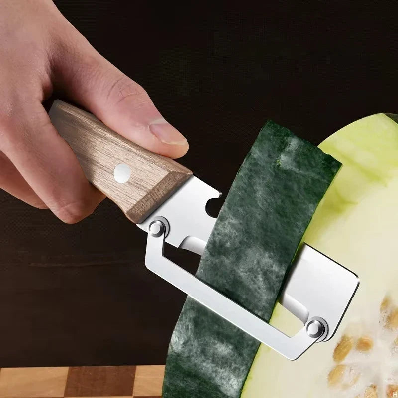 Stainless Steel Peeler Wooden Handle – Fruit & Veg Peeler