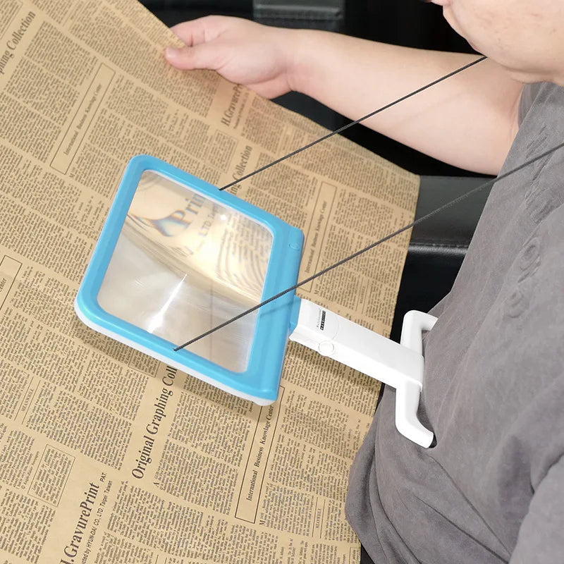 2X Hands-Free Neck Magnifier – Flexible Magnifying Glass Loupe