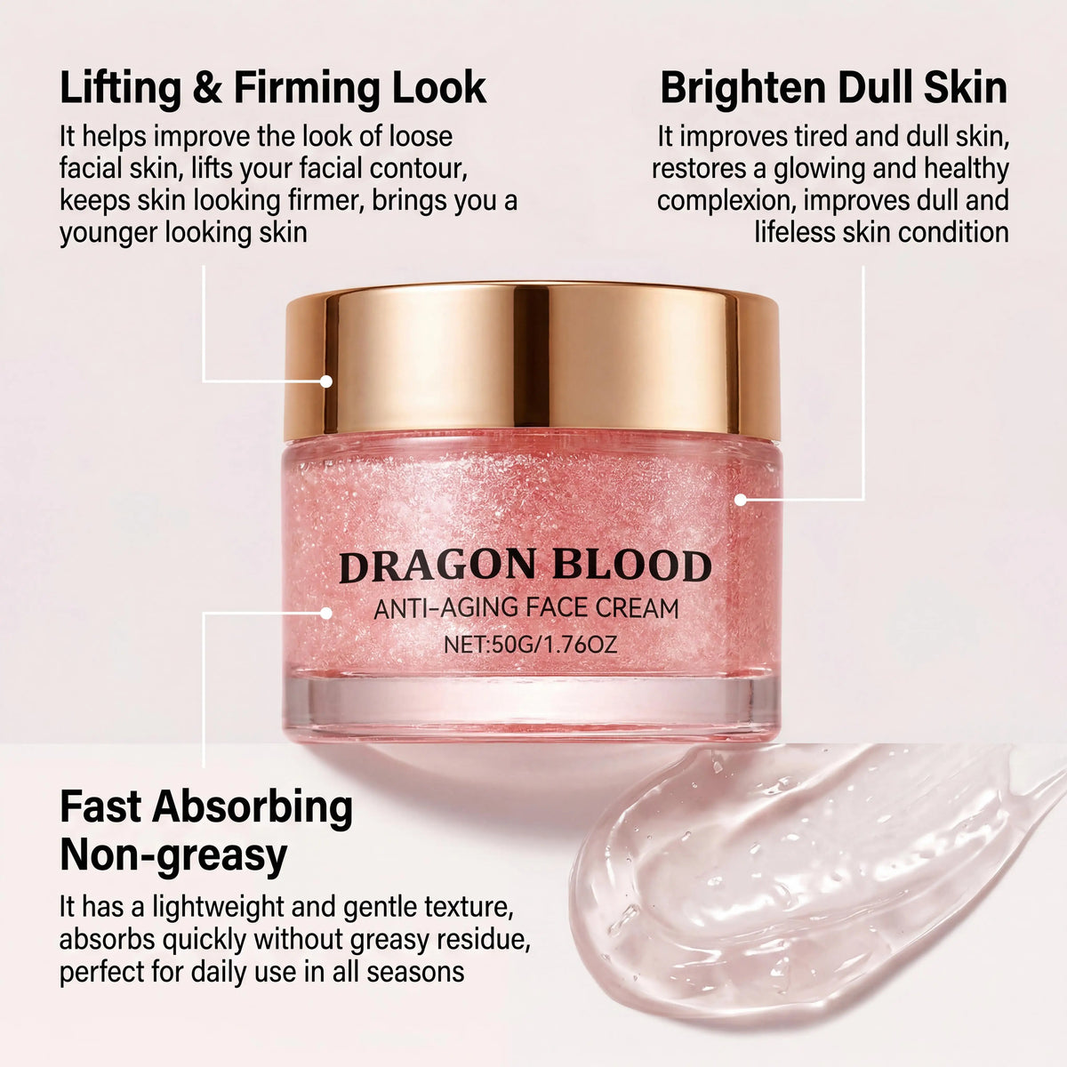 Dragon Blood Retinol Face Cream – Brighten, Lift & Firm Skin