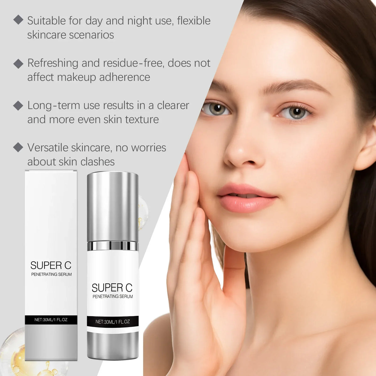 Vitamin C Facial Serum – Brightening & Moisturizing Essence 30ml