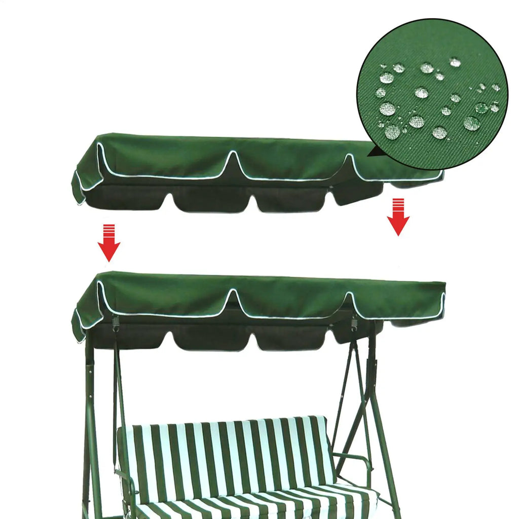 Waterproof UV-Resistant Patio Swing Canopy Replacement Cover