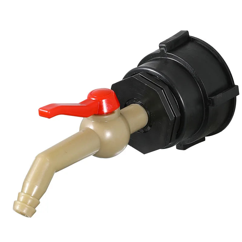 S60x6 IBC Tank Adapter 1/2" 3/4" 1" Garden Hose Drain Fitting