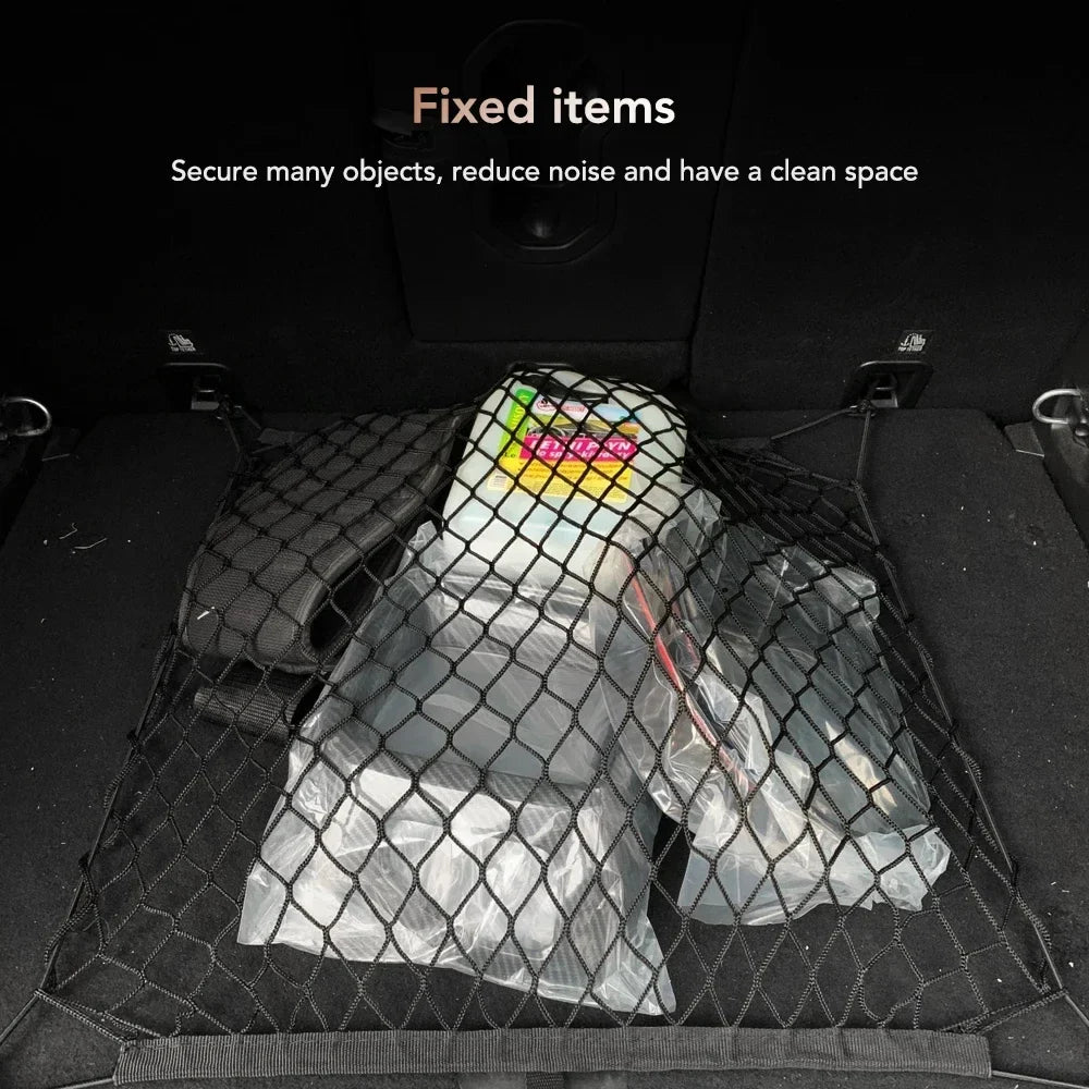 Nylon Car Trunk Cargo Net Organizer – Universal Fit 70x70cm