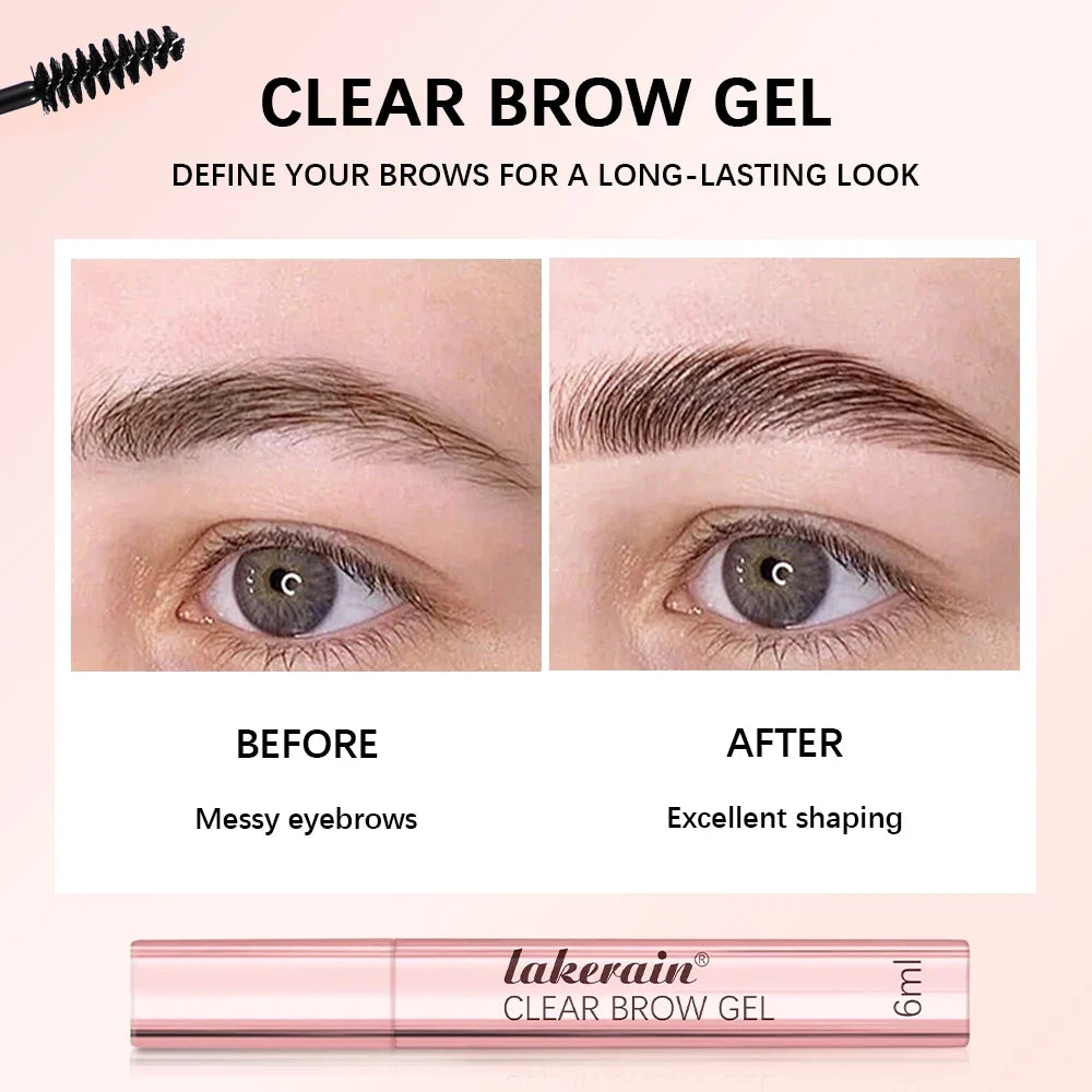 Lakerain Clear Eyebrow Gel – Waterproof & Long-Lasting Hold