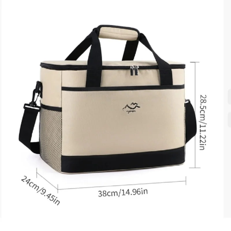 Large-capacity Square Ice Packs Minimalist Insulated Lunch Box Bag
