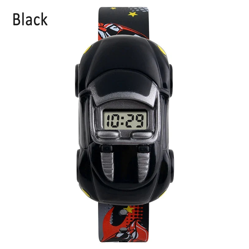 Kids LED Digital Sport Watch | Cartoon Car Wristwatch Gift