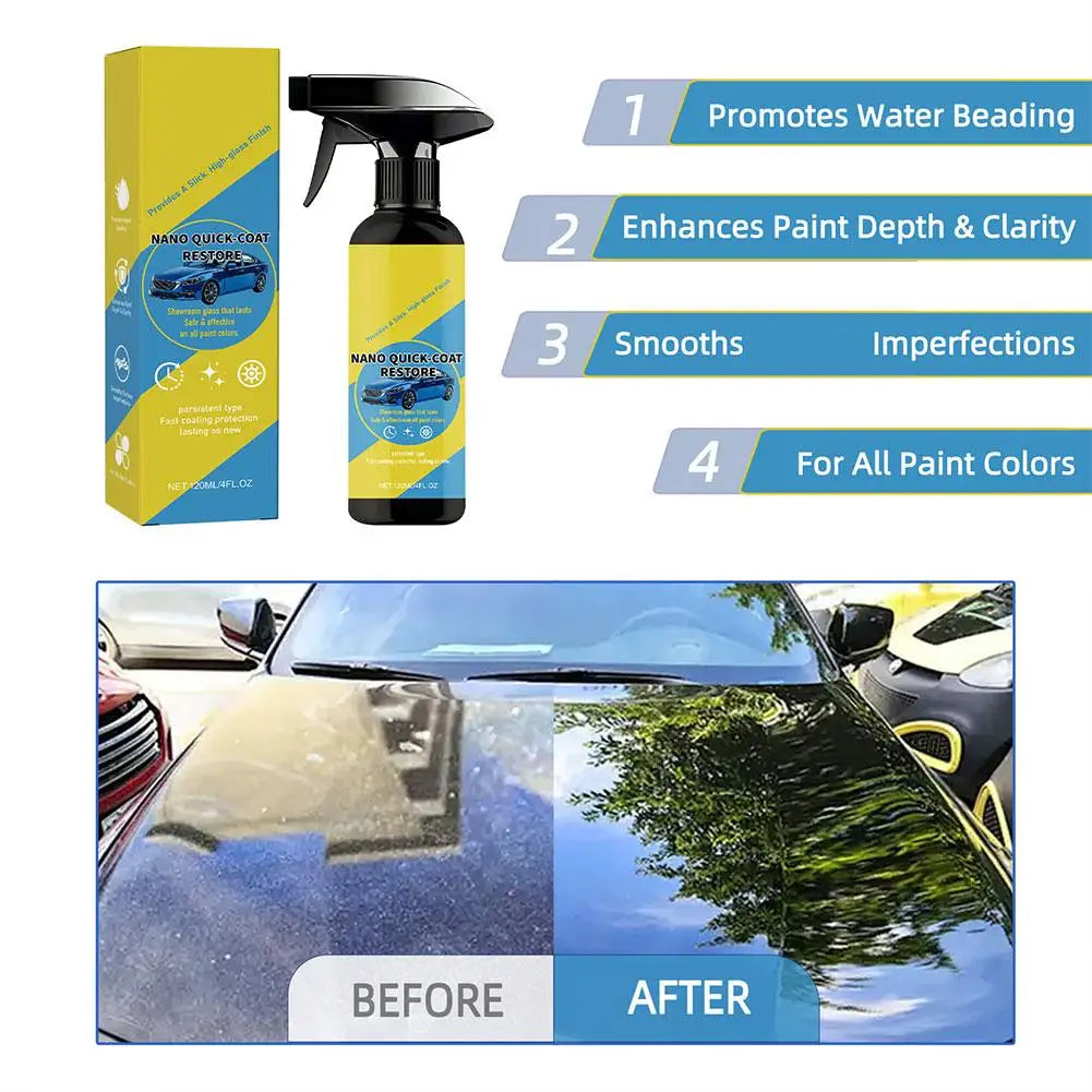 Nano Ceramic Coating Spray – Hydrophobic Car Paint Sealant