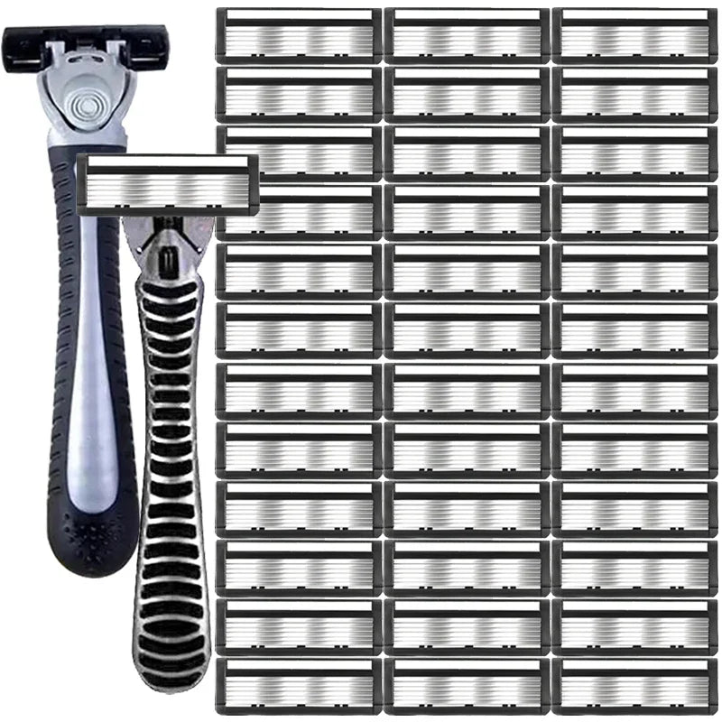 6-Layer Double Edge Safety Razor – Vintage Manual Shaver