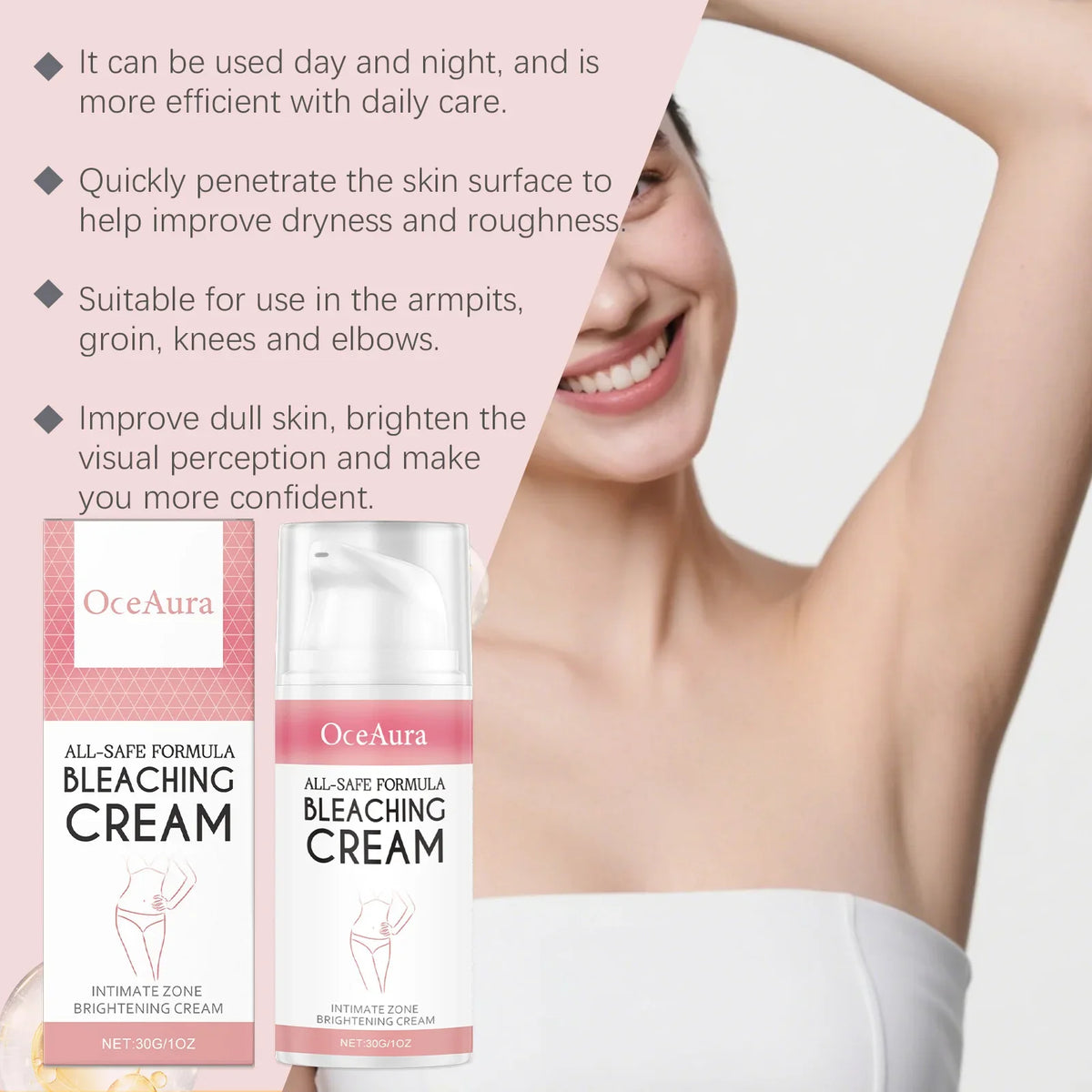 OceAura Ladies Daily Nourishing Body Moisturizing Cream