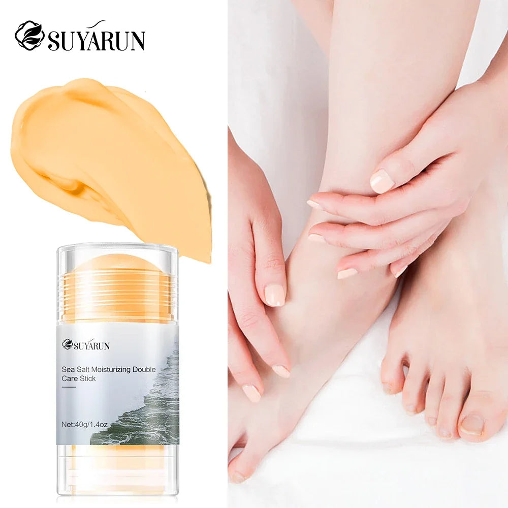 SUYARUN Sea Salt Foot Cream Stick – Exfoliating Moisturizer