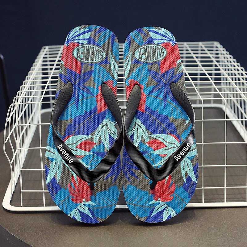 JPNTKY Men's Flip Flops Non-Slip Beach Sandals & Outdoor Slides
