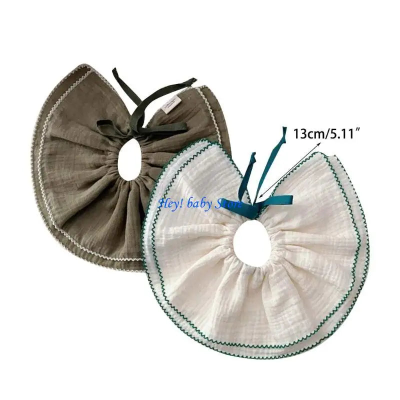 2-Pack Cotton Baby Bibs | Newborn Drool & Burp Cloths