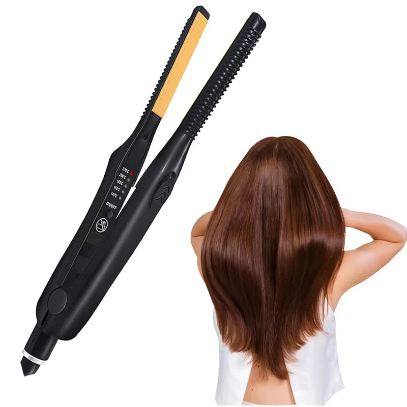 PTC Ceramic Tourmaline Ionic Flat Iron | 2-in-1 Dual Voltage